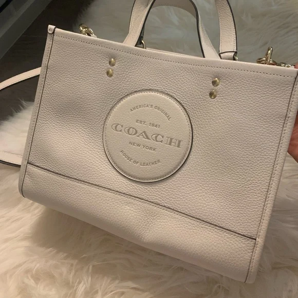 Coach | Bags | Dempsey Carryall With Patch White | Poshmark